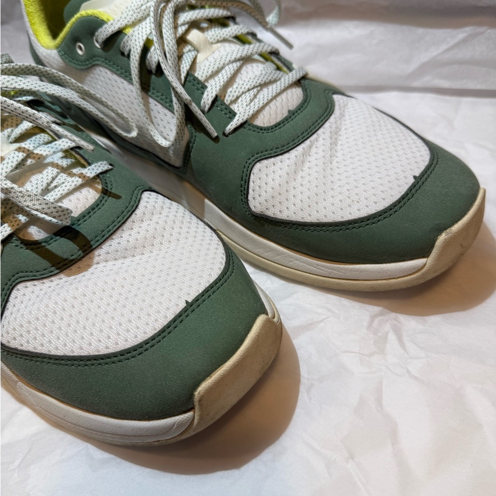 Olukai Bright White/Leaf 'Anau Men's Pickleball Shoes 10545-WBSE M12 - Picture 2 of 7